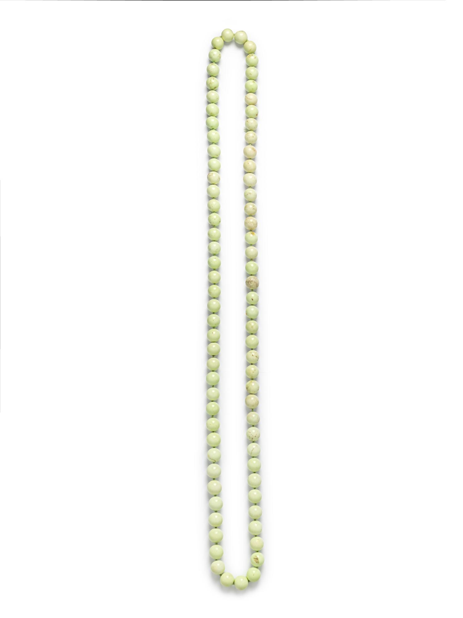 CITRON CHRYSOPRASE BEAD NECKLACE