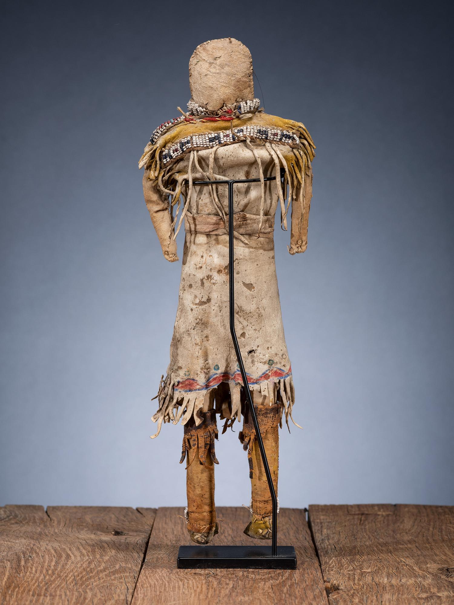 Cheyenne Doll, with Painted Dress