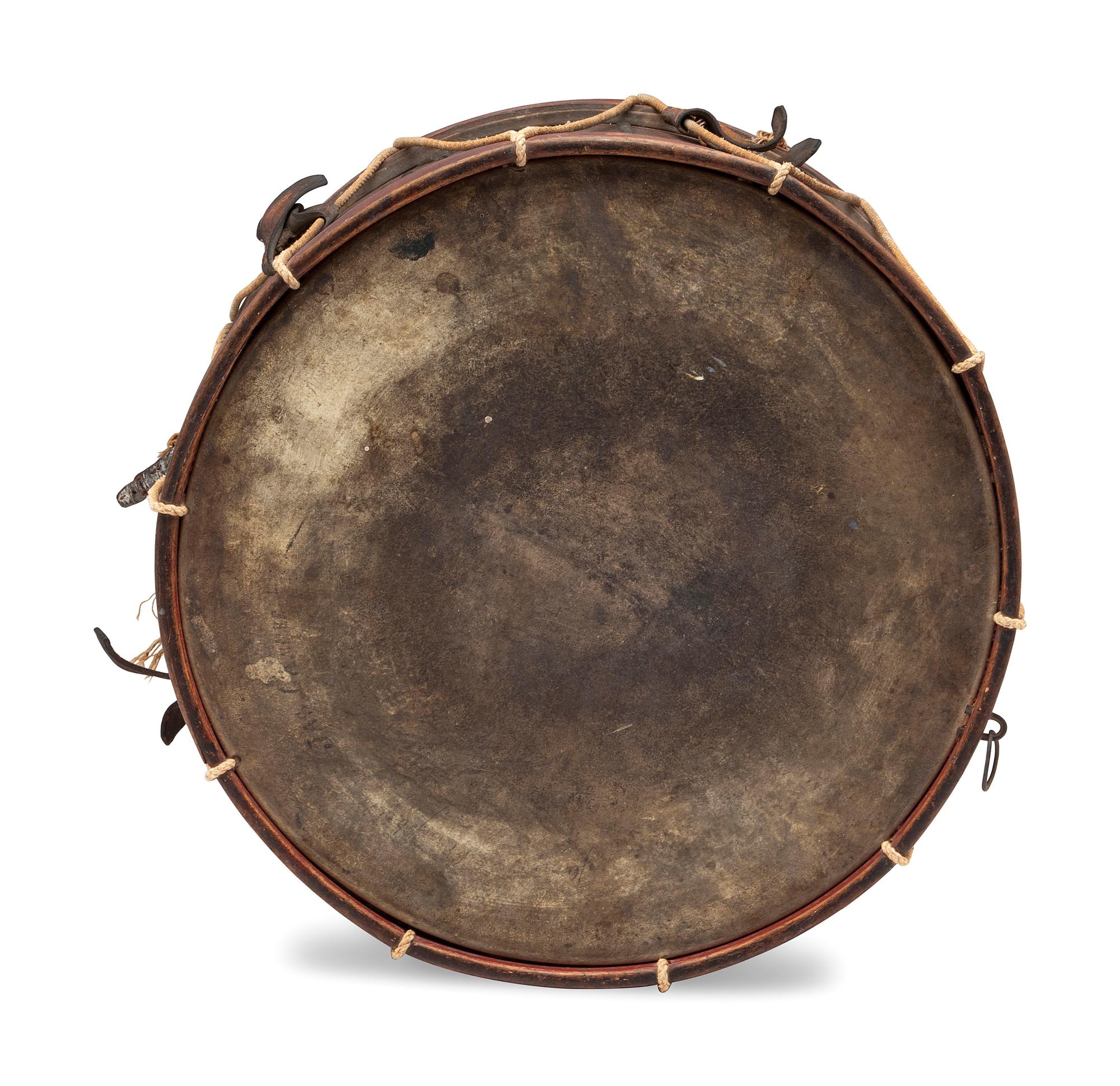 A War of 1812 Painted Militia Drum