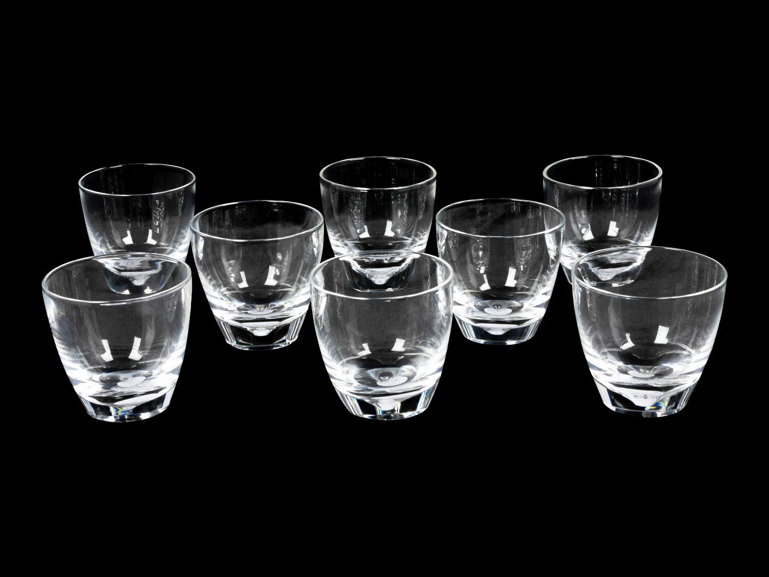 A Set of Eight Steuben Glass Lowballs