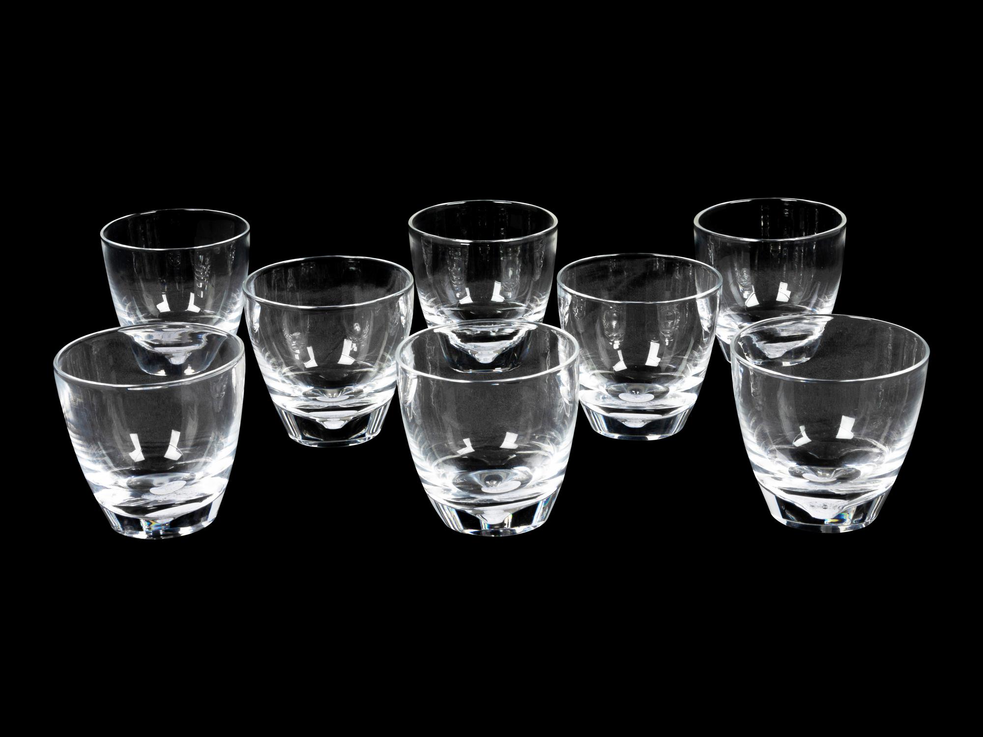 A Set of Eight Steuben Glass Lowballs