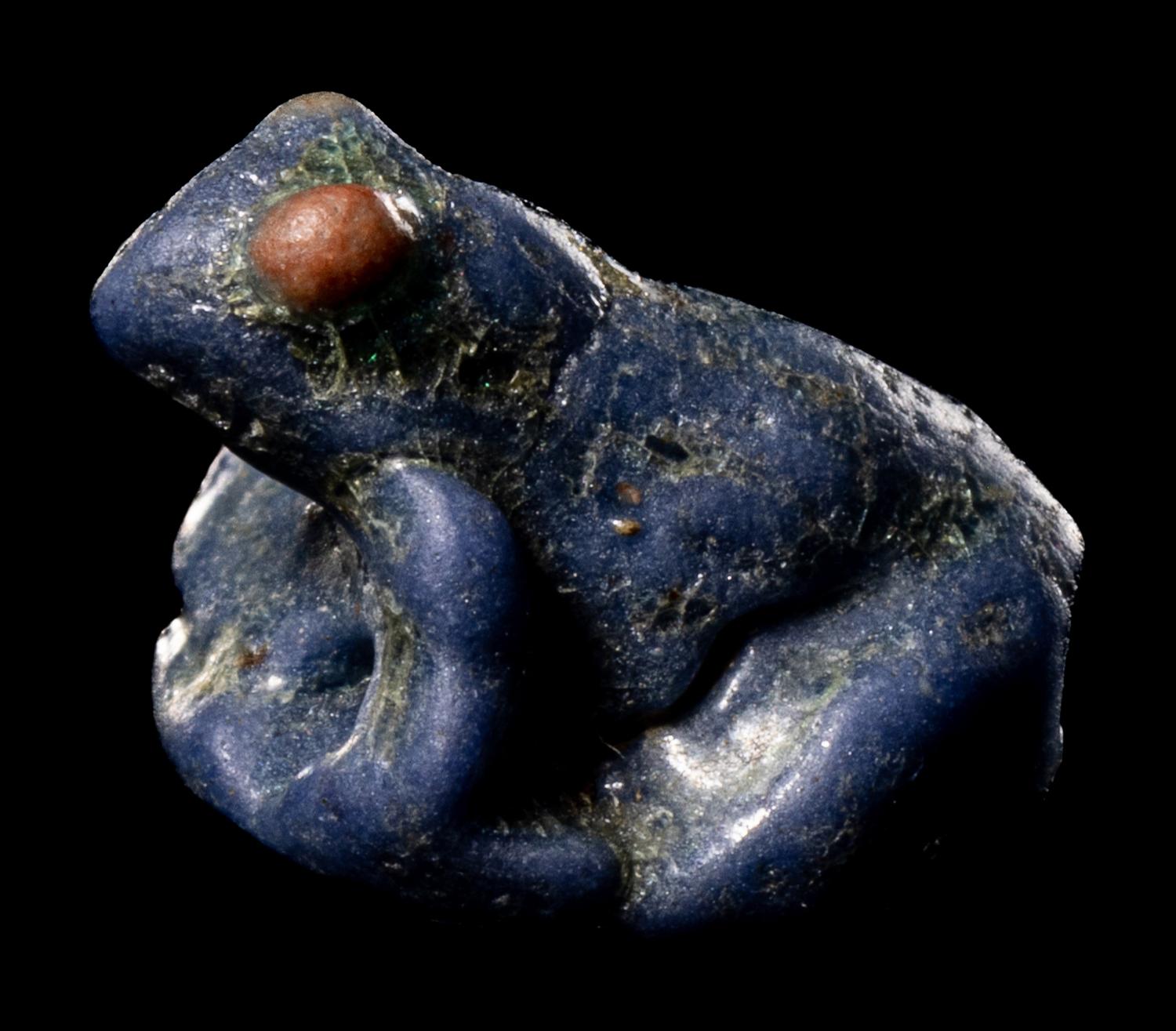 An Egyptian Faience Frog