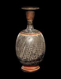 An Apulian Gnathian-Ware Lattice Pattern Lekythos