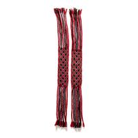 Anishinaabe Finger-Woven Beaded Garters