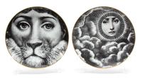 A Collection of Eight Rosenthal Fornasetti Plates Diameter 9 1/4 inches. — MID 20TH CENTURY
