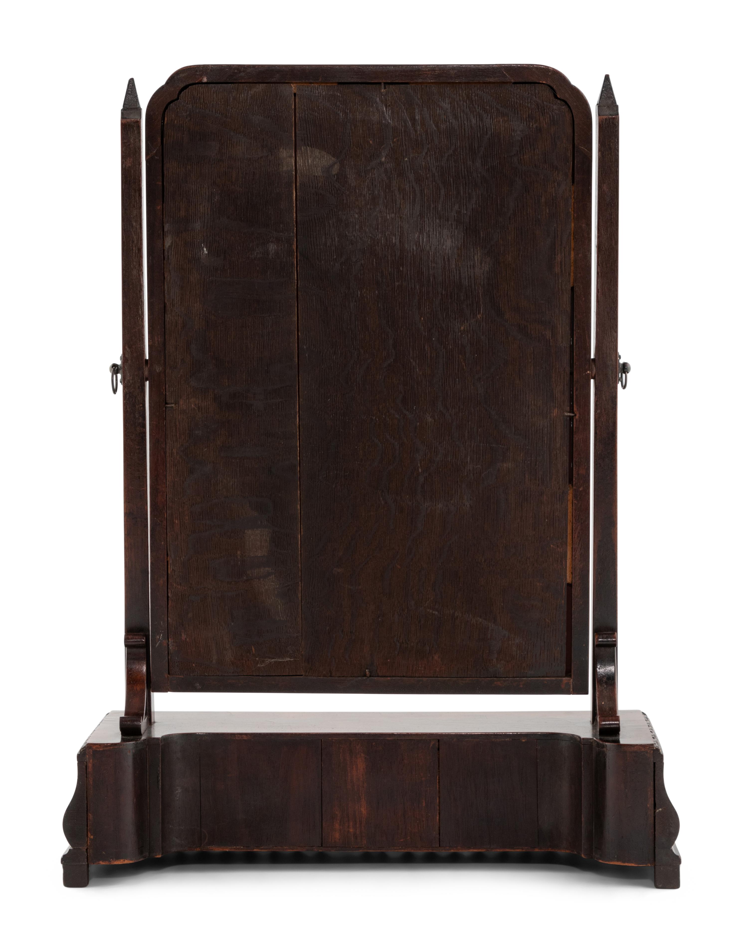 A George III Mahogany Dressing Mirror