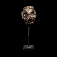 A Maya Wood Head Pendant