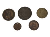 Five Bronze Portrait Medallions