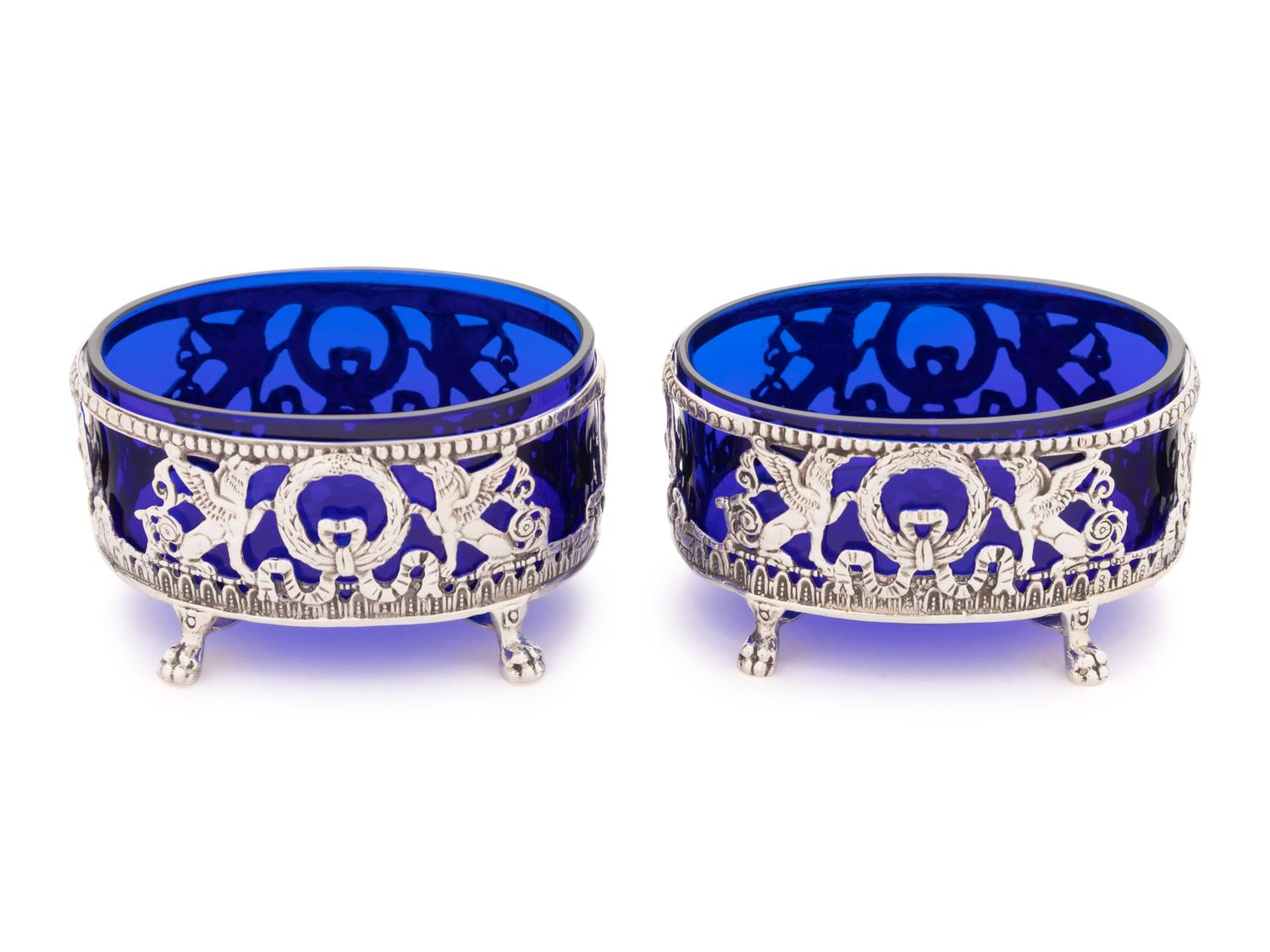 A Collection of Silver Salt Cellars