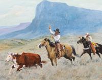 Reginald Jones, (American, 20th/21st Century), About to Catch the Stray