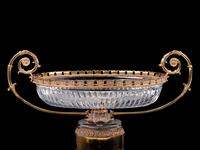 A French Gilt Bronze Mounted Cut Glass Center Bowl