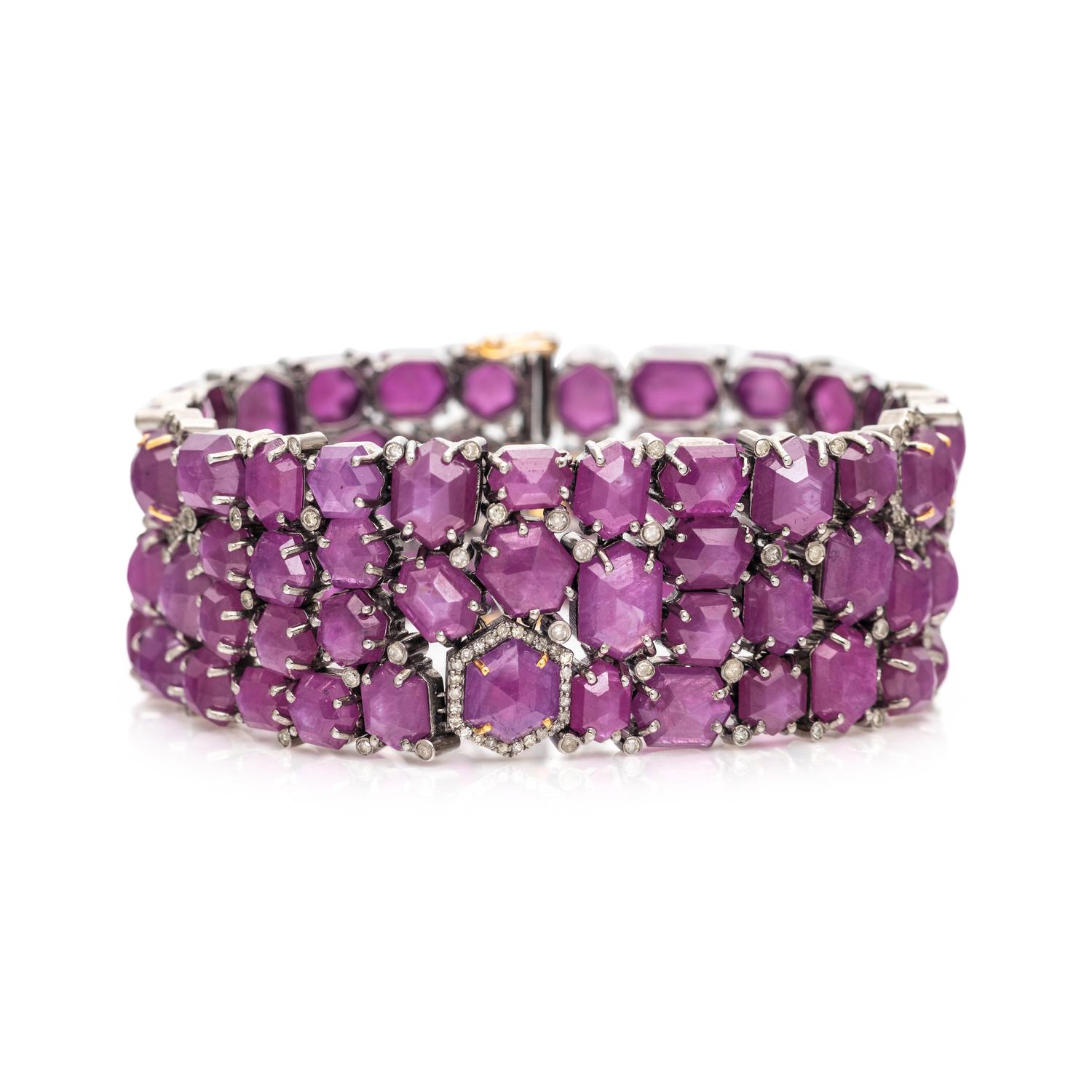 RUBY AND DIAMOND BRACELET
