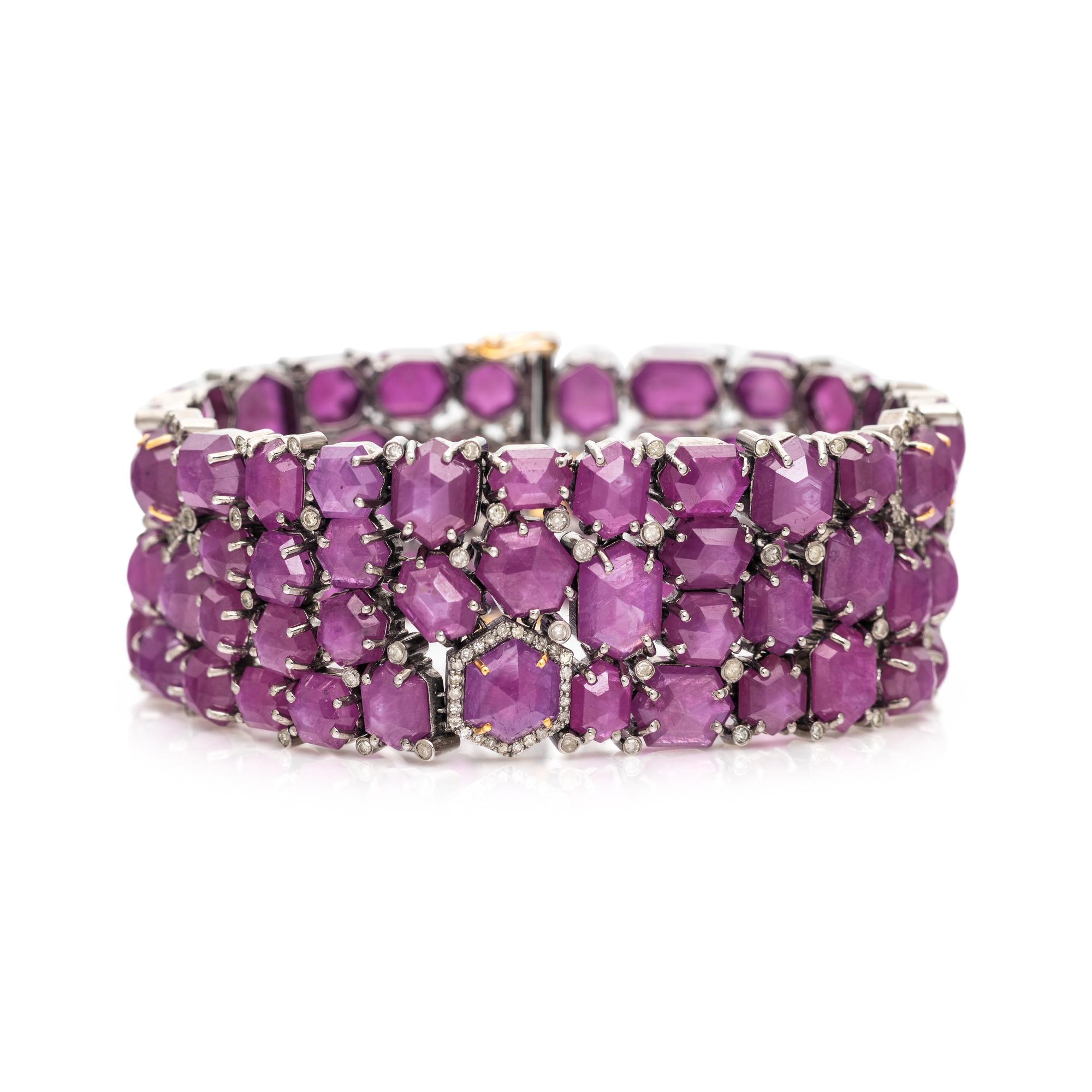RUBY AND DIAMOND BRACELET