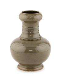 A Chinese Celadon Glazed Porcelain Vase