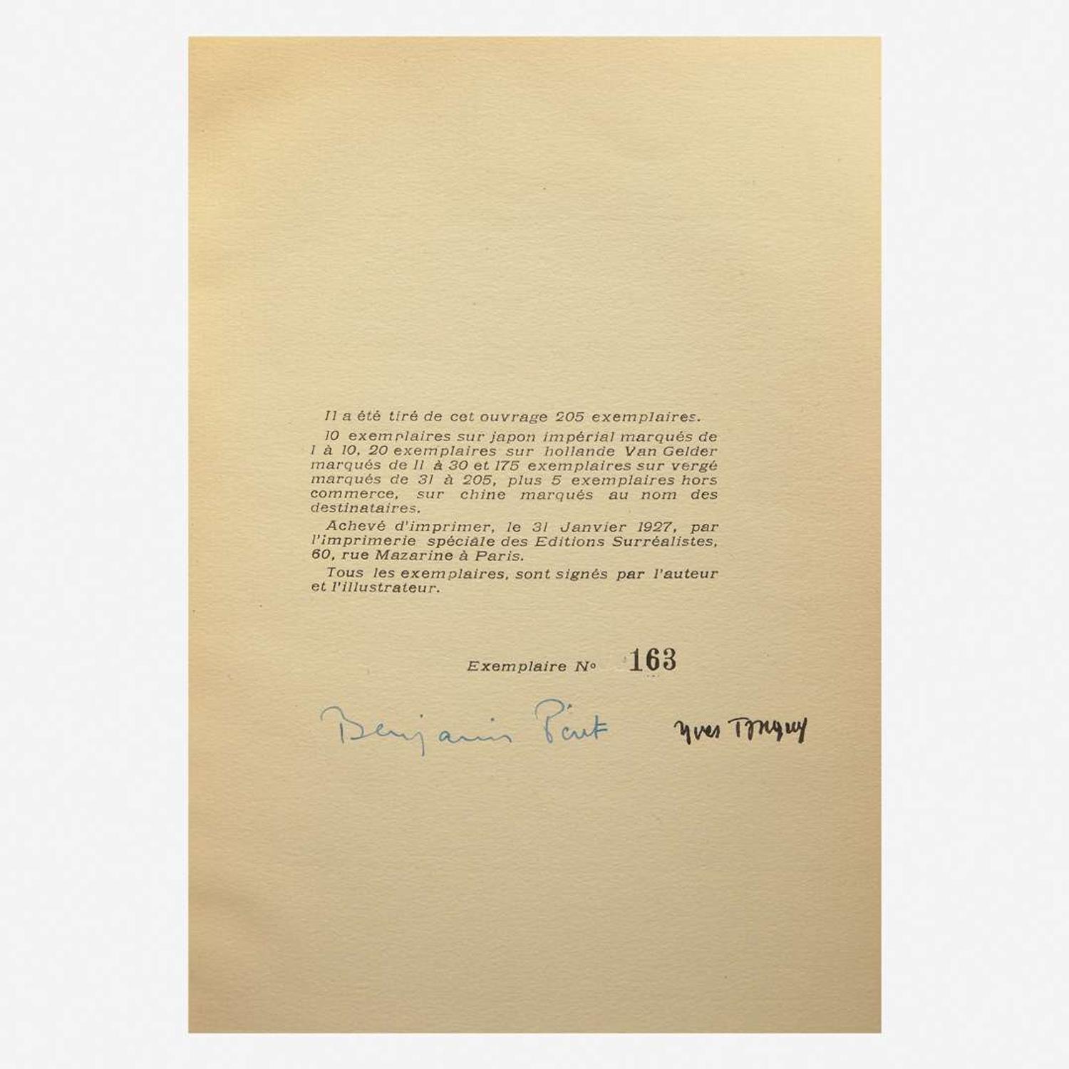 [Art] [Tanguy, Yves] Peret, Benjamin Dormir dans les pierres