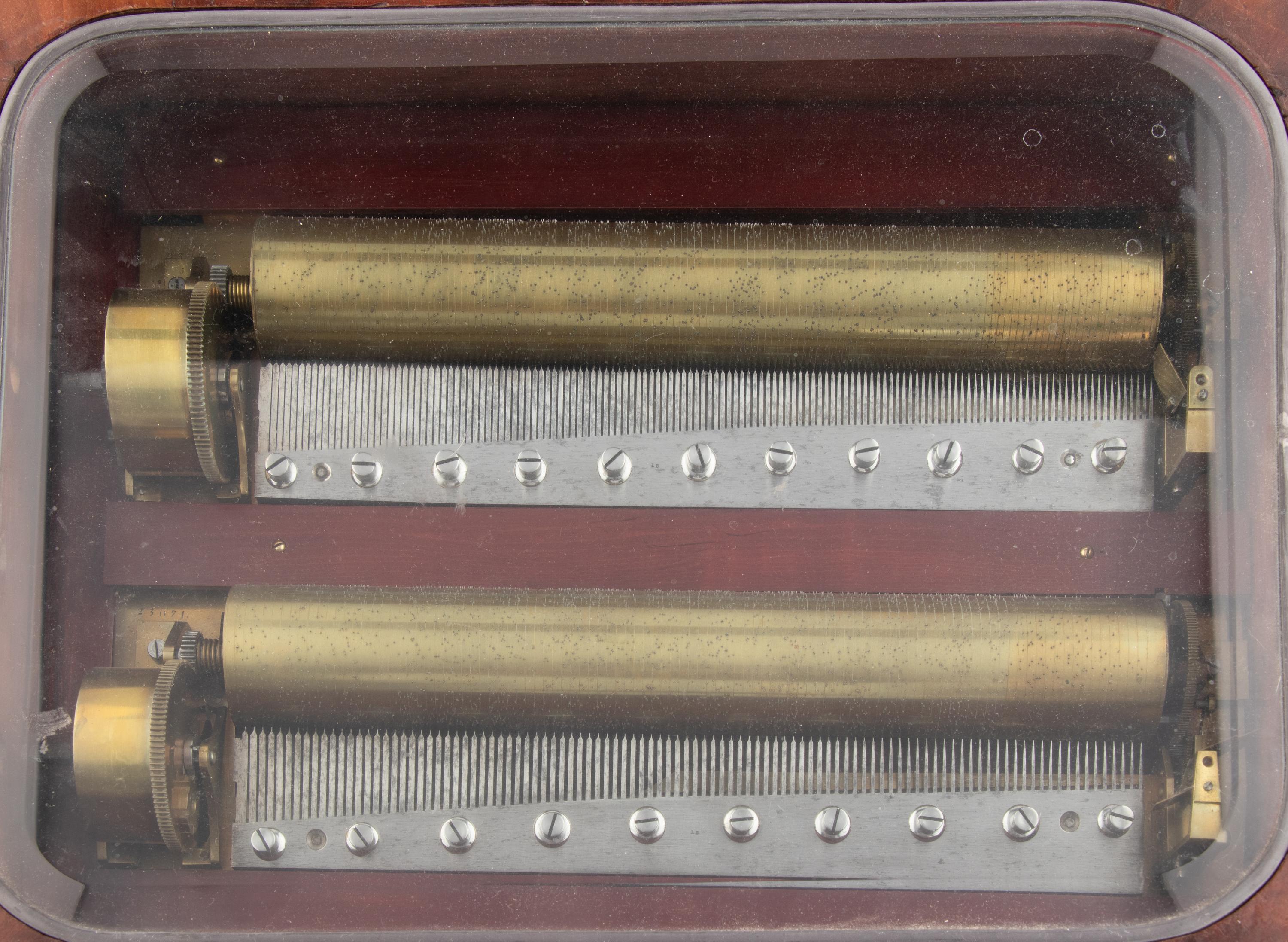 A Dual Cylinder Music Box by LeCoultre