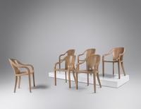 Set of Six University Chairs, 1971 designed for the Lyndon B Johnson Library and Museum Brickel Associates, USA