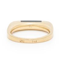 Alan Revere, Black Jade and Yellow Gold Ring