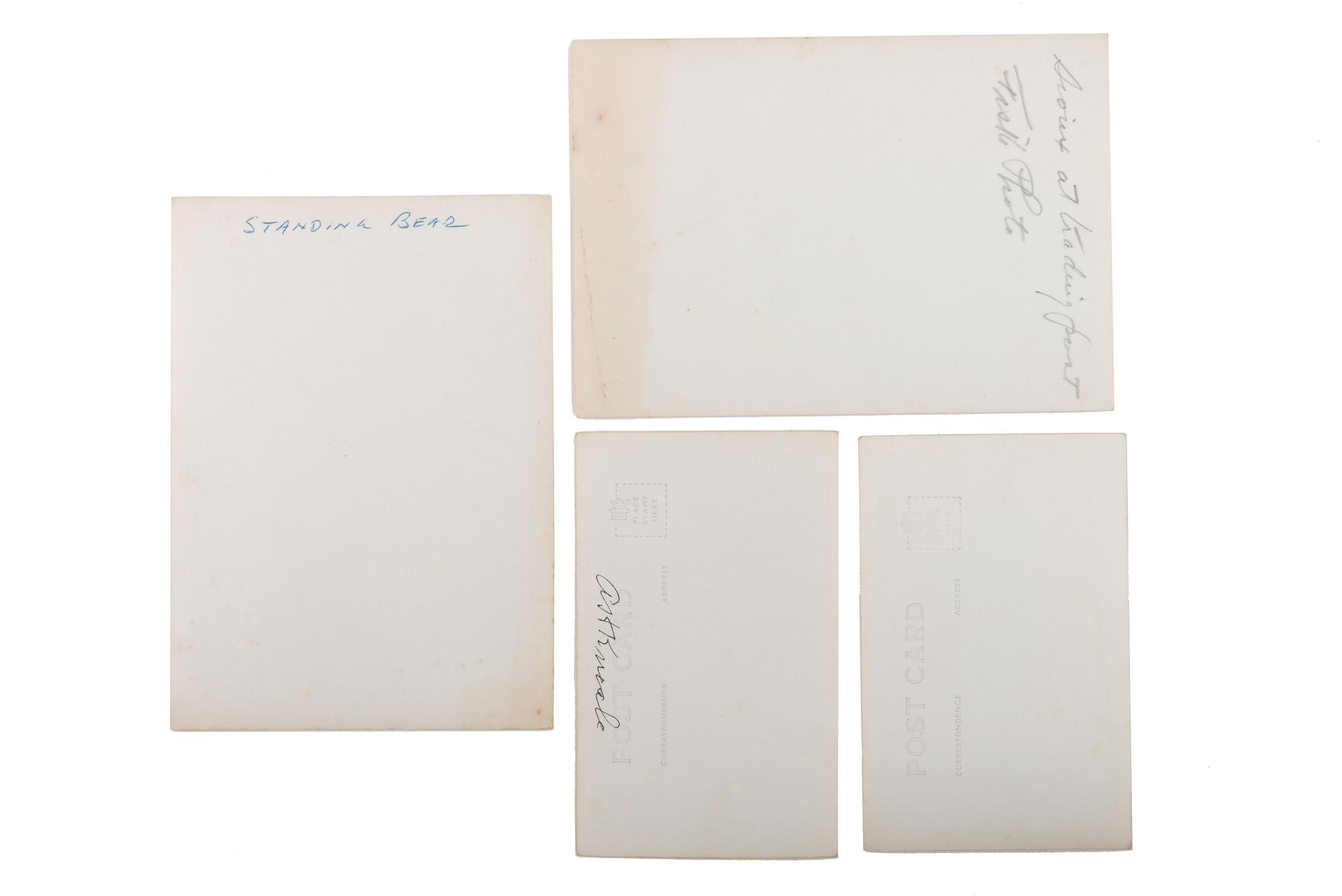 [DAKOTA] -- [WOUNDED KNEE]. A group of 6 photographs incl. Sioux subjects by Frank Bennett Fiske and scenes at Wounded Knee Battlefield.