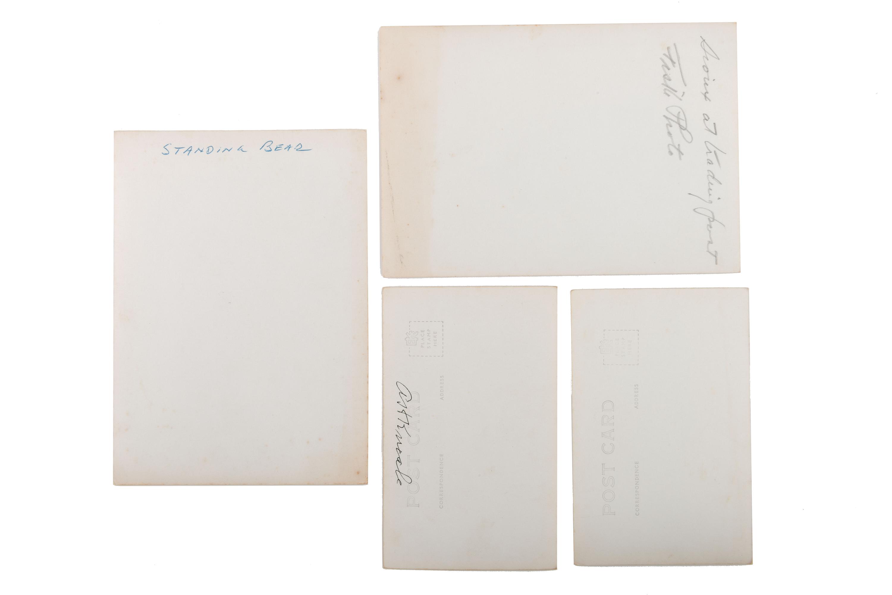 [DAKOTA] -- [WOUNDED KNEE]. A group of 6 photographs incl. Sioux subjects by Frank Bennett Fiske and scenes at Wounded Knee Battlefield.