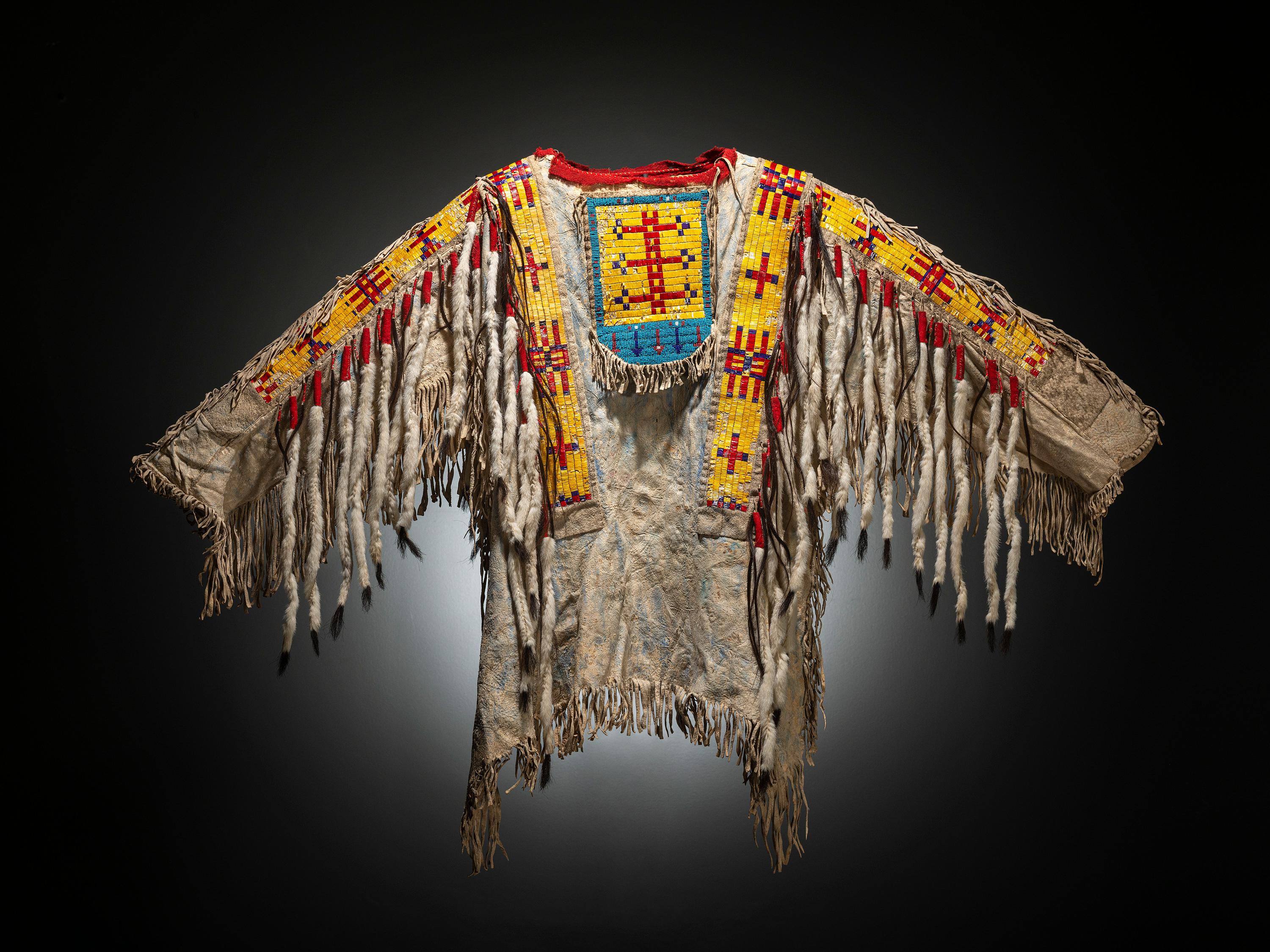 Sioux Quilled and Beaded Hide Shirt
