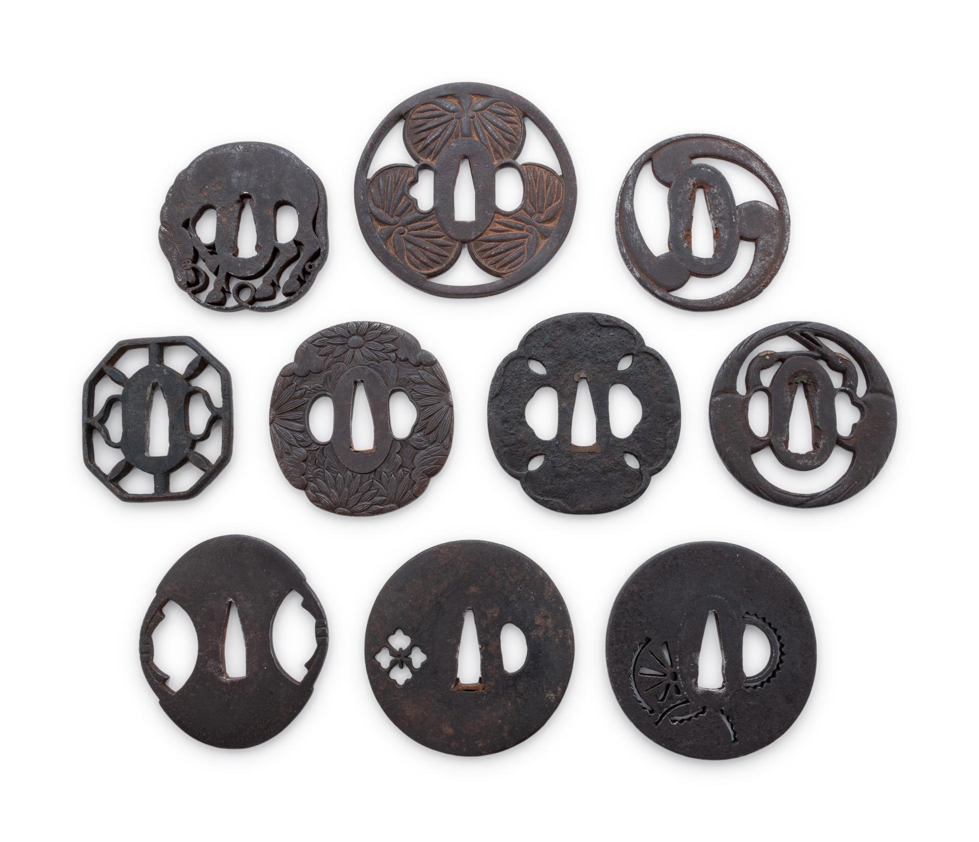 Ten Cast Iron Tsuba