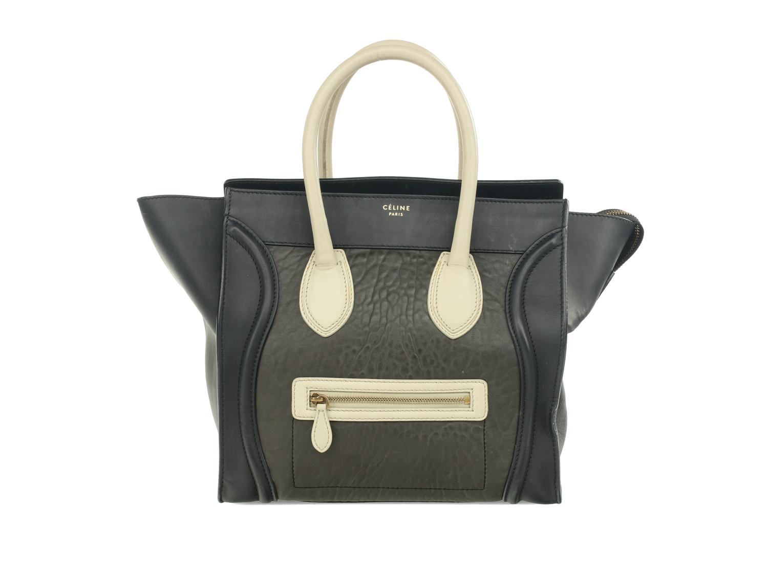 Céline Tri-Color Luggage Tote