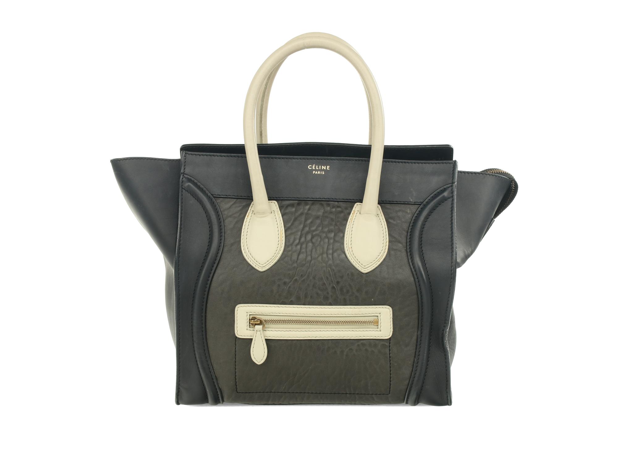 Céline Tri-Color Luggage Tote