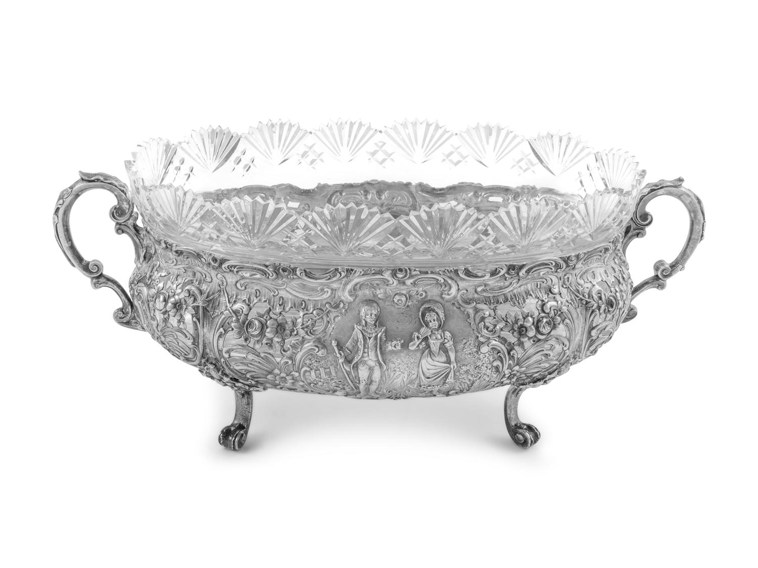 A German Silver Centerpiece Basket