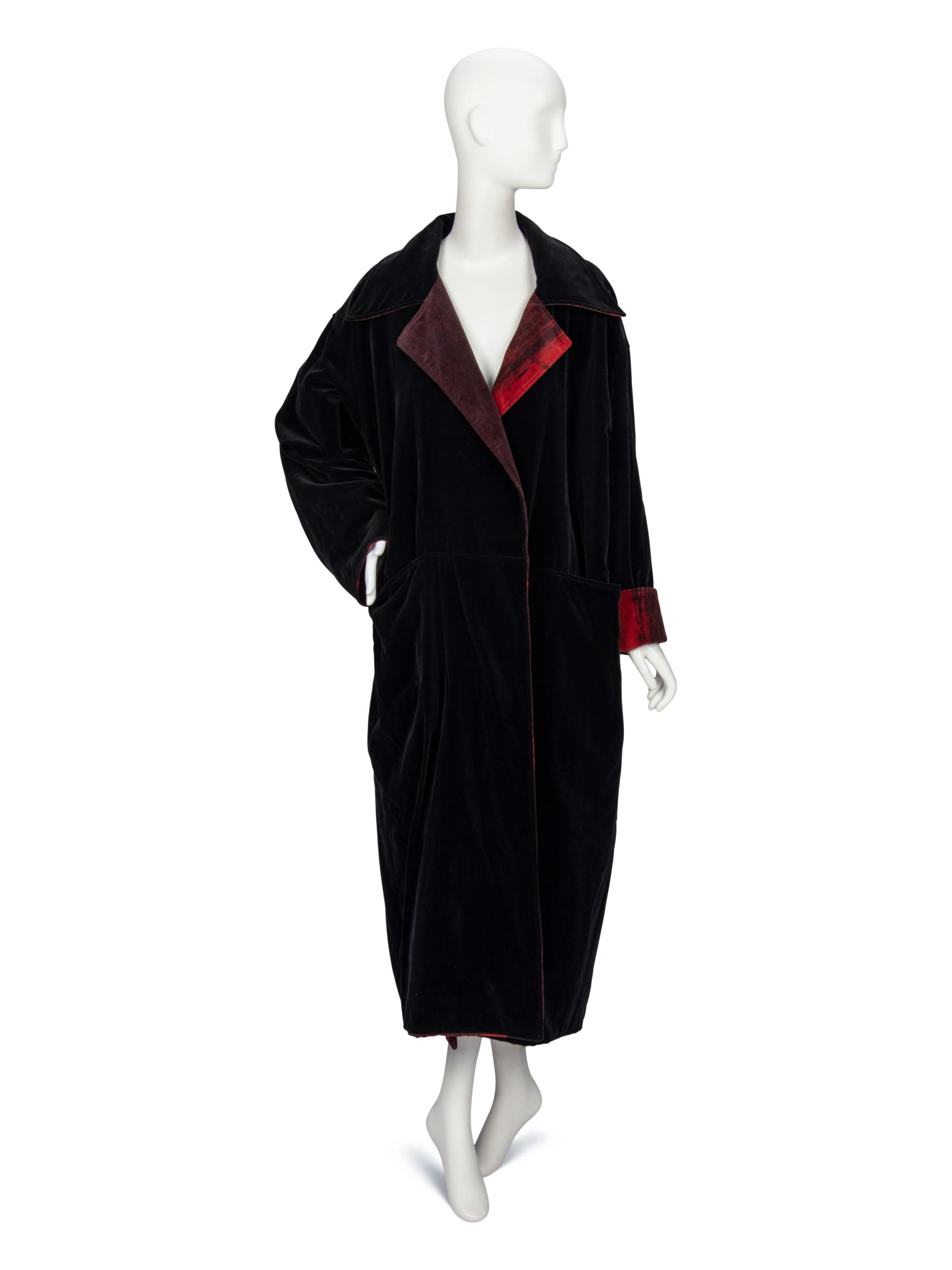 Robave, by Nick Cave & Jeffrey Roberts; Long Velvet Reversible Coat