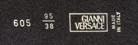 A Gianni Versace Brown Leather Croc Embossed Belt, Size 95/38.