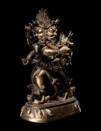 A Sino-Tibetan Gilt Bronze Figure of a Bodhisattva