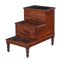 A Set of Regency Mahogany Bed Steps