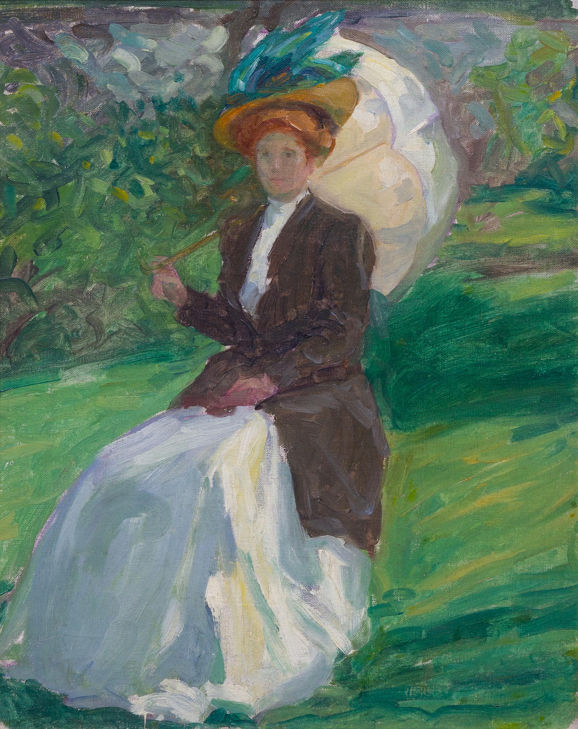 Frederick Frary Fursman, (American, 1874-1943), Lady with Parasol, c. 1908