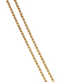 YELLOW GOLD LONG CHAIN NECKLACE