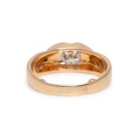 DIAMOND AND YELLOW GOLD RING
