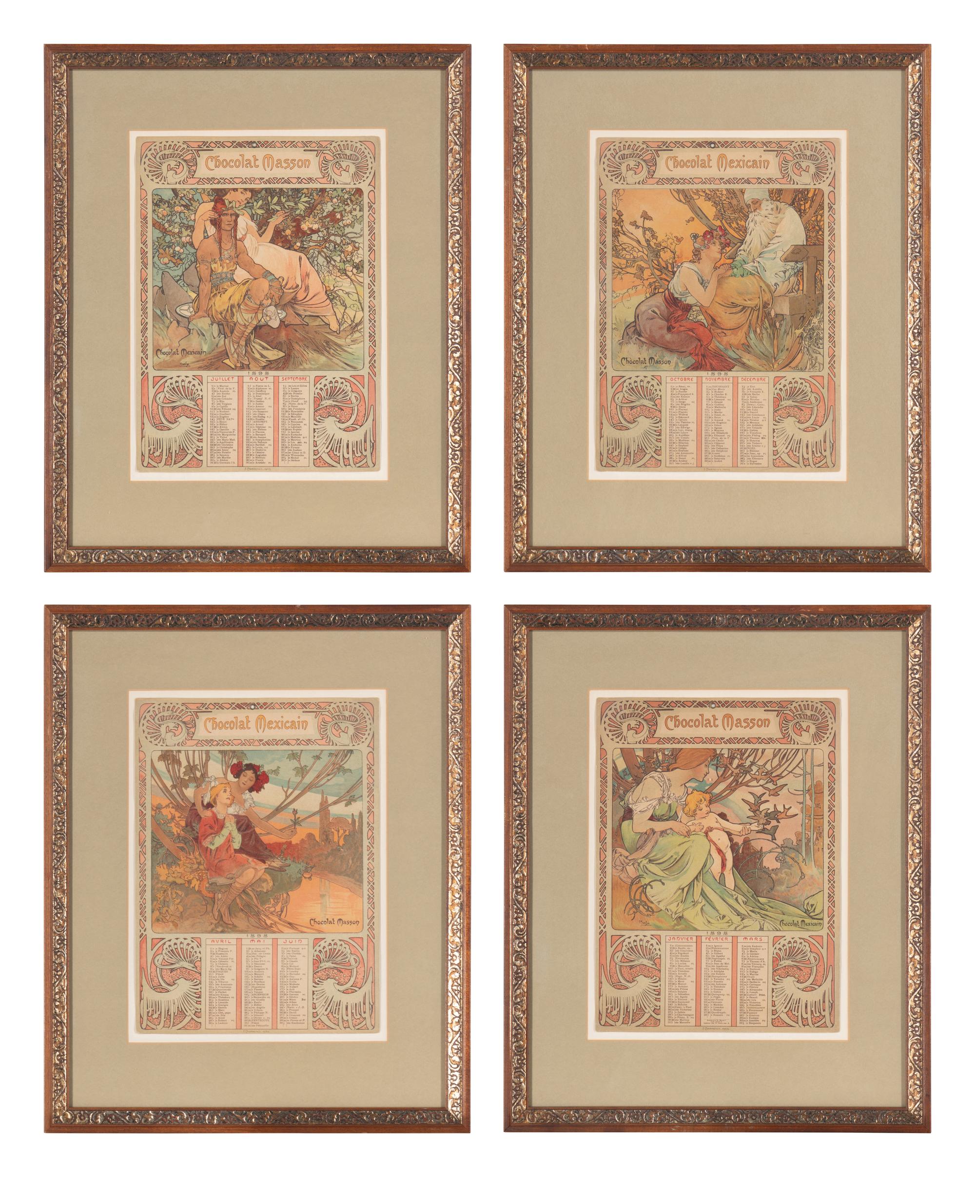 Chocolat Masson / Chocolat Mexicain, 1897 (complete set of four)