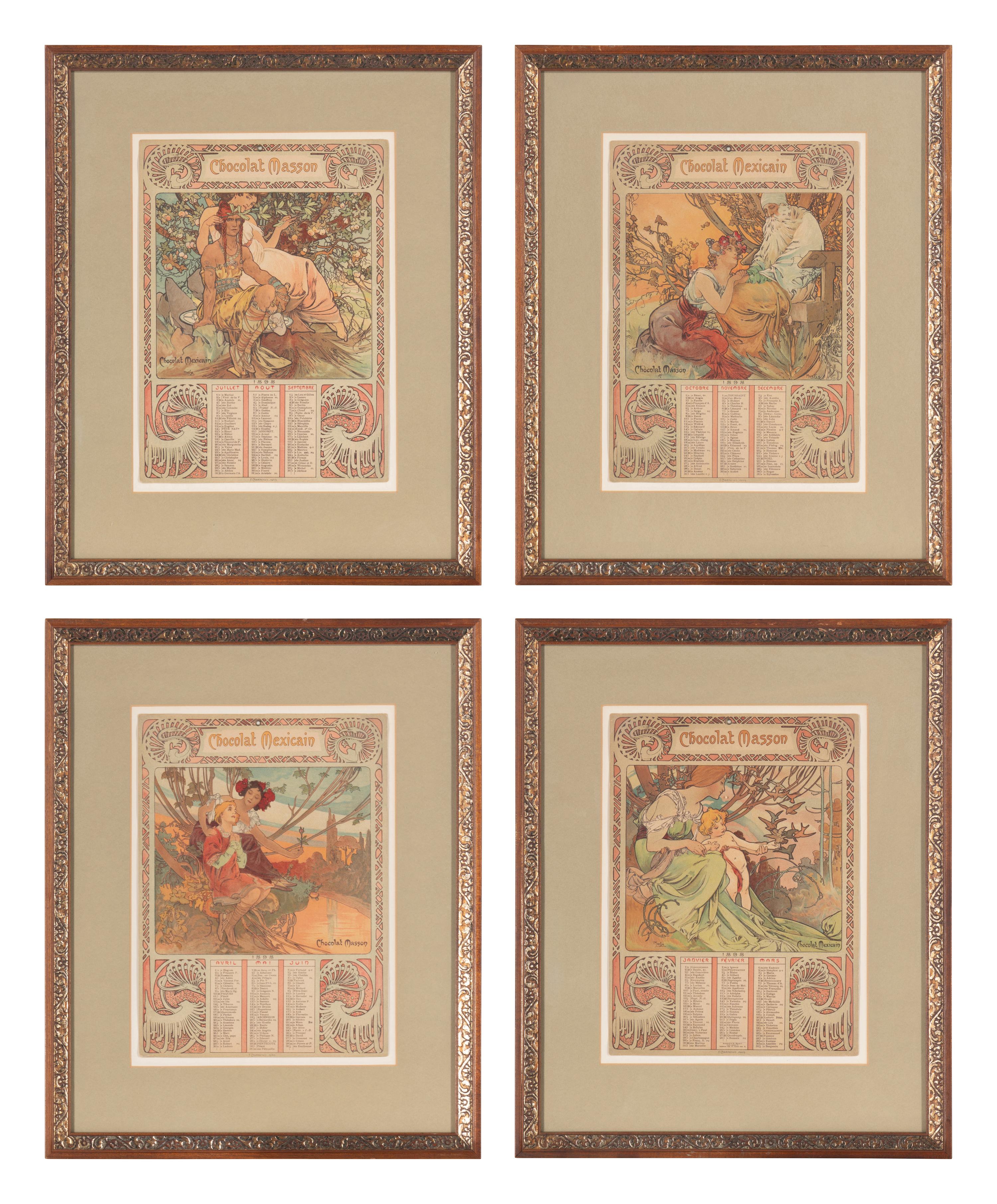 Chocolat Masson / Chocolat Mexicain, 1897 (complete set of four)