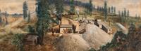 Western Mining Scene , circa 1870