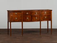 A Federal Figured Mahogany Serpentine Sideboard
