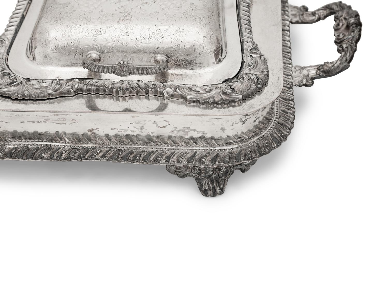 A Group of Silver-Plate Covered Serving Dishes