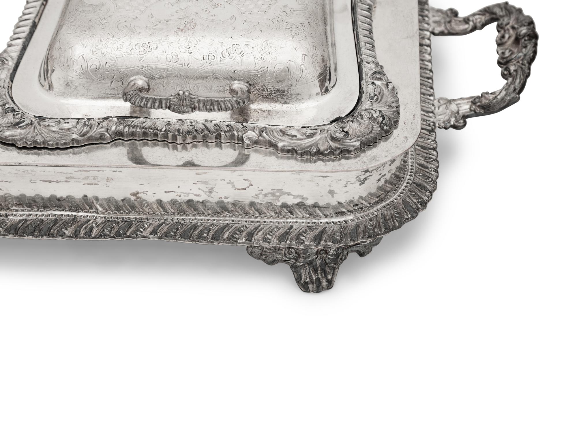 A Group of Silver-Plate Covered Serving Dishes
