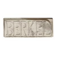 A Carved Marble Berkel Advertising Piece 26" W x 3" D x 10" H — Italy, 20th Century