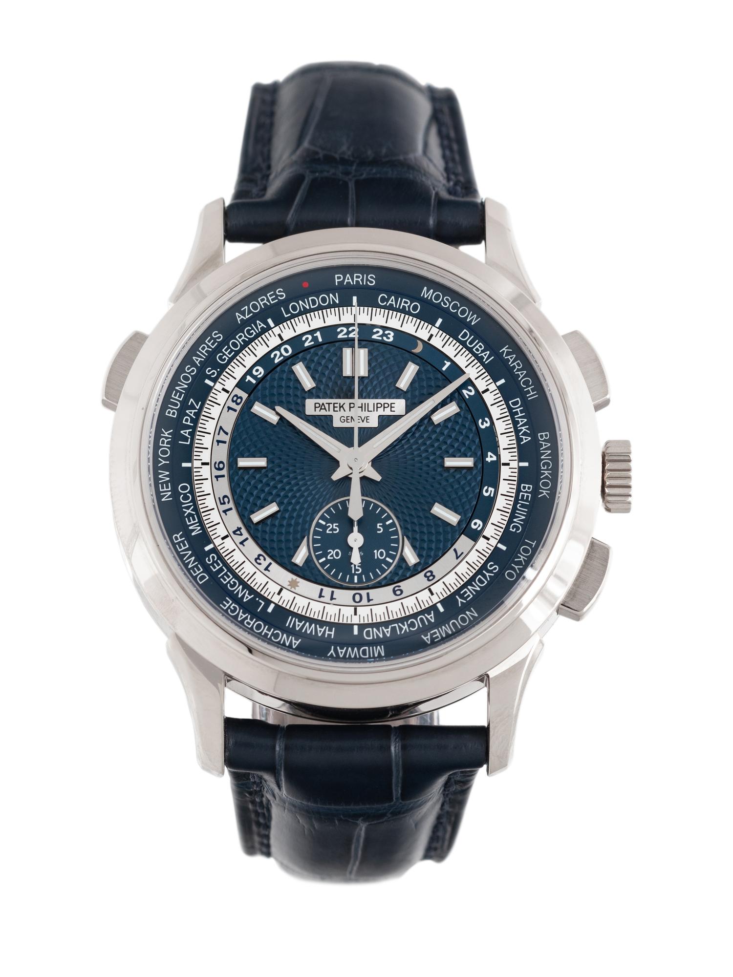 PATEK PHILIPPE, REF. 5930G 18K WHITE GOLD 'WORLDTIME' WATCH