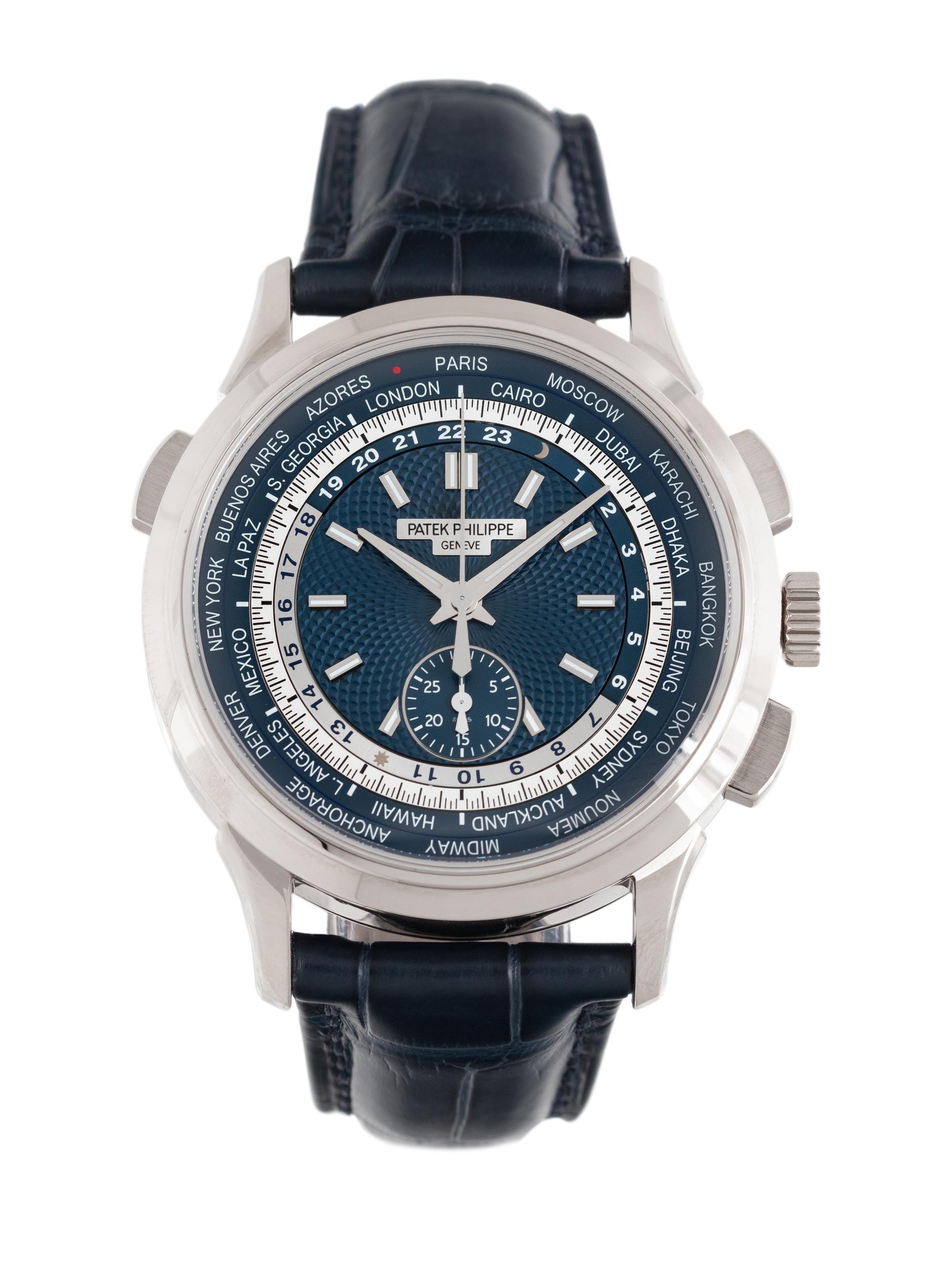PATEK PHILIPPE, REF. 5930G 18K WHITE GOLD 'WORLDTIME' WATCH