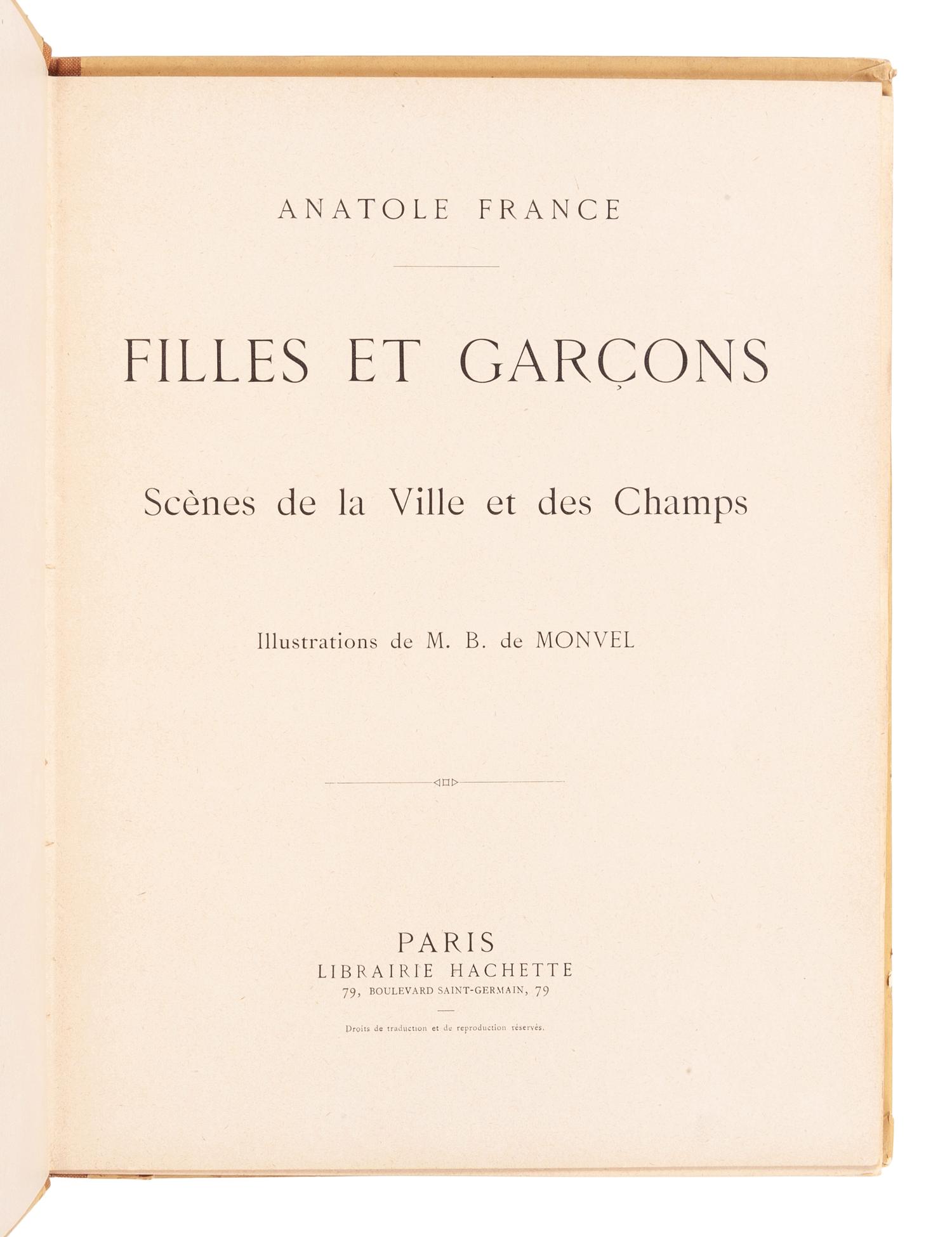 [CHILDREN’S LITERATURE]. BOUTET DE MONVEL, Louis-Maurice (1850-1913). Jeanne D’Arc. Paris: E. Plon, Nourrit & Cie., [1896].