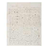 [Civil War - Gettysburg]. Warner, John Riddle (1827-1894). Autograph letter signed ("John R.W.") to General George Meade, [Gettysburg, PA, ca 1863].