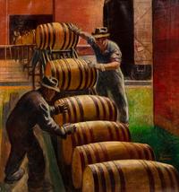 Rolling the Barrels Out of the Rackhouse