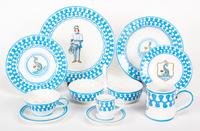 An Assembled Service of Italian Siena Pottery