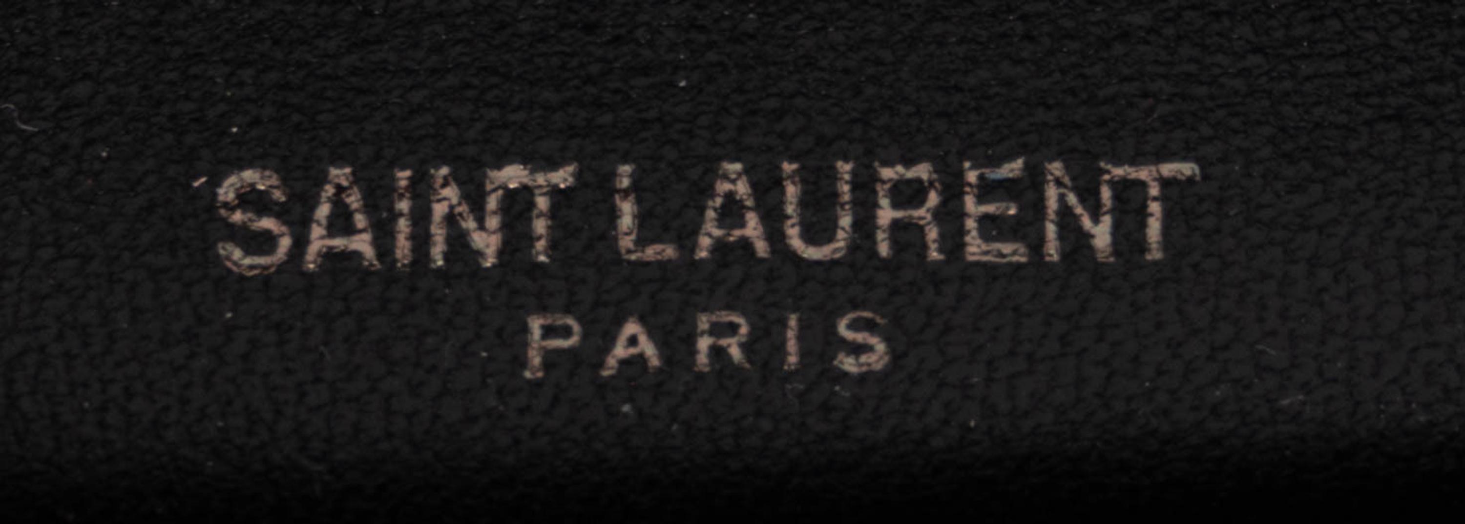 Saint Laurent, Kate Strap Wallet in Zebra-Print Snakeskin